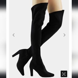 NIB Shoe N Tale Women Stretch Suede Boots Size 7